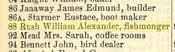 1880 directory, 88 Larkhall Lane
